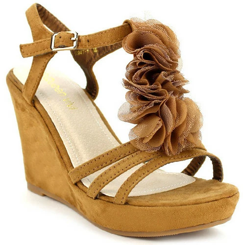 Cendriyon Compensées Marron Chaussures Femme for Espadrilles Couleur Marron 4 Cendriyon Compensées Marron Chaussures Femme for Espadrilles Couleur Marron – Image 2