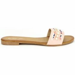 Cendriyon Sandales Rose Chaussures Femme for Sandales et Nu-pieds Couleur Rose