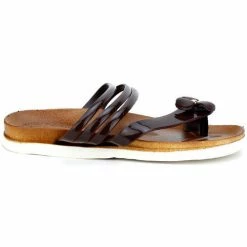 Cendriyon Tongs Marron Chaussures Femme for Tongs Couleur Marron