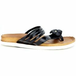 Cendriyon Tongs Noir Chaussures Femme for Tongs Couleur Noir