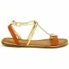 Cendriyon Sandales Caramel Chaussures Femme for Sandales et Nu-pieds Couleur Caramel -Cendriyon Soldes Boutique 5957072 500 A