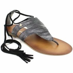 Cendriyon Tongs Noir Chaussures Femme for Tongs Couleur Noir -Cendriyon Soldes Boutique 6013036 500 B