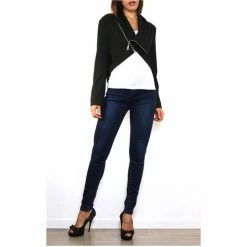 Cendriyon Manteaux Noir Vêtements Femme for Manteaux Couleur Noir -Cendriyon Soldes Boutique 6063936 500 B