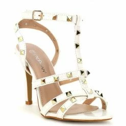 Cendriyon Sandales Blanc Chaussures Femme for Sandales et Nu-pieds Couleur Blanc -Cendriyon Soldes Boutique 6102778 500 B