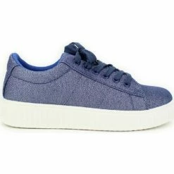 Cendriyon Baskets Bleu Chaussures Femme for Baskets mode Couleur Bleu