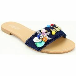 Cendriyon Soldes Boutique 38 Cendriyon Sandales Bleu Chaussures Femme for Sandales et Nu-pieds Couleur Bleu