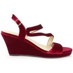 Cendriyon Compensées Bordeaux Chaussures Femme for Espadrilles Couleur Bordeaux
