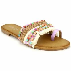 Cendriyon Tongs Rose Chaussures Femme for Tongs Couleur Rose