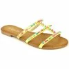 Cendriyon Sandales Jaune Chaussures Femme for Sandales et Nu-pieds Couleur Jaune