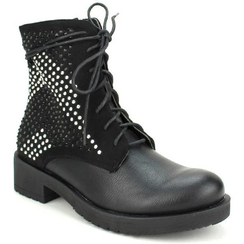 Cendriyon Bottines Noir Chaussures Femme for Bottines / Boots Couleur Noir 4 Cendriyon Bottines Noir Chaussures Femme for Bottines / Boots Couleur Noir – Image 2