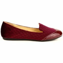 Cendriyon Ballerines Bordeaux Chaussures Femme for Ballerines / Babies Couleur Bordeaux
