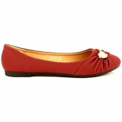 Cendriyon Ballerines Bordeaux Chaussures Femme for Ballerines / Babies Couleur Bordeaux