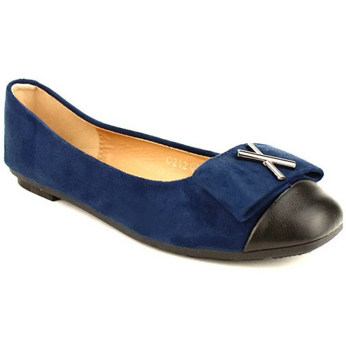 Cendriyon Ballerines Bleu Chaussures Femme for Ballerines / Babies Couleur Bleu 4 Cendriyon Ballerines Bleu Chaussures Femme for Ballerines / Babies Couleur Bleu – Image 2