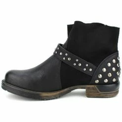 Cendriyon Bottines Noir Chaussures Femme for Bottines / Boots Couleur Noir -Cendriyon Soldes Boutique 6682821 500 C