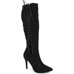 Cendriyon Bottes Noir Chaussures Femme for Bottes Couleur Noir -Cendriyon Soldes Boutique 6682826 500 C