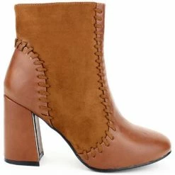 Cendriyon Bottines Caramel Chaussures Femme for Bottines / Boots Couleur Caramel