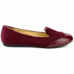 Cendriyon Ballerines Bordeaux Chaussures Femme for Ballerines / Babies Couleur Bordeaux