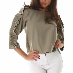 Cendriyon Tops Kaki Vêtements Femme for Tops / Blouses Couleur Kaki