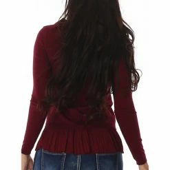 Cendriyon Tops Bordeaux Vêtements Femme for Tops / Blouses Couleur Bordeaux -Cendriyon Soldes Boutique 6716370 500 C