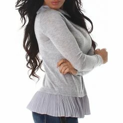 Cendriyon Tops Gris Vêtements Femme for Tops / Blouses Couleur Gris -Cendriyon Soldes Boutique 6716371 500 B