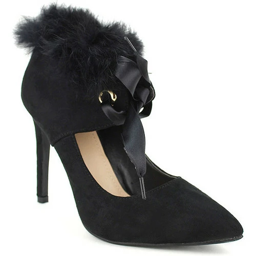 Cendriyon Escarpins Noir Chaussures Femme for Escarpins Couleur Noir 4 Cendriyon Escarpins Noir Chaussures Femme for Escarpins Couleur Noir – Image 2