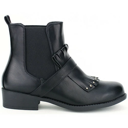 Cendriyon Bottines Noir Chaussures Femme for Bottines / Boots Couleur Noir 3 Cendriyon Bottines Noir Chaussures Femme for Bottines / Boots Couleur Noir