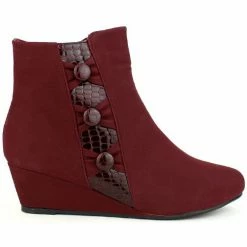Cendriyon Bottines Bordeaux Chaussures Femme for Bottines / Boots Couleur Bordeaux