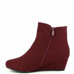 Cendriyon Bottines Bordeaux Chaussures Femme for Bottines / Boots Couleur Bordeaux -Cendriyon Soldes Boutique 7041100 500 C