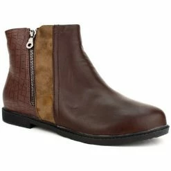Cendriyon Bottines Marron Chaussures Femme for Bottines / Boots Couleur Marron -Cendriyon Soldes Boutique 7057261 500 C