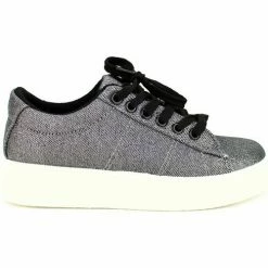 Cendriyon Baskets Argenté Chaussures Femme for Baskets mode Couleur Argenté