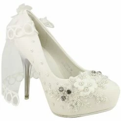 Cendriyon Escarpins Blanc Chaussures Femme for Escarpins Couleur Blanc