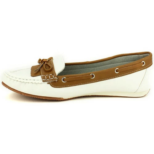 Cendriyon Ballerines Blanc Chaussures Femme for Ballerines / Babies Couleur Blanc 5 Cendriyon Ballerines Blanc Chaussures Femme for Ballerines / Babies Couleur Blanc – Image 3