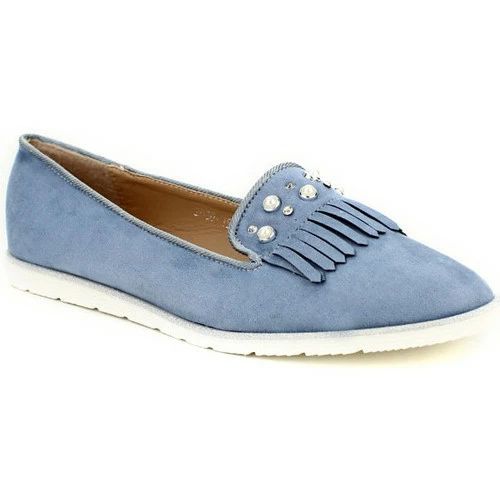 Cendriyon Ballerines Bleu Chaussures Femme for Ballerines / Babies Couleur Bleu 4 Cendriyon Ballerines Bleu Chaussures Femme for Ballerines / Babies Couleur Bleu – Image 2