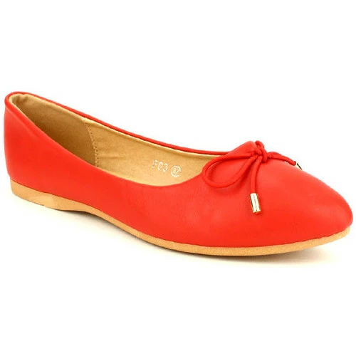 Cendriyon Ballerines Rouge Chaussures Femme for Ballerines / Babies Couleur Rouge 4 Cendriyon Ballerines Rouge Chaussures Femme for Ballerines / Babies Couleur Rouge – Image 2
