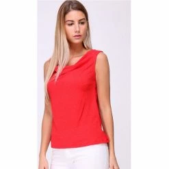 Cendriyon Tops Rouge Vêtements Femme for Tops / Blouses Couleur Rouge