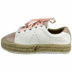 Cendriyon Baskets Blanc Chaussures Femme for Baskets mode Couleur Blanc -Cendriyon Soldes Boutique 8104564 500 C