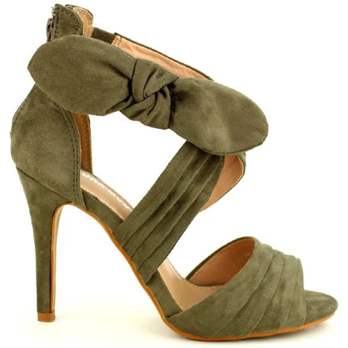 Cendriyon Sandales Kaki Chaussures Femme for Sandales et Nu-pieds Couleur Kaki 4 Cendriyon Sandales Kaki Chaussures Femme for Sandales et Nu-pieds Couleur Kaki – Image 2