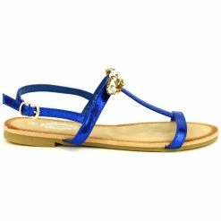 Cendriyon Sandales Bleu Chaussures Femme for Sandales et Nu-pieds Couleur Bleu -Cendriyon Soldes Boutique 8120695 500 B