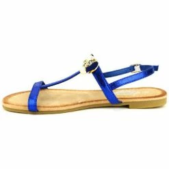 Cendriyon Sandales Bleu Chaussures Femme for Sandales et Nu-pieds Couleur Bleu -Cendriyon Soldes Boutique 8120695 500 C