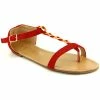 Cendriyon Tongs Rouge Chaussures Femme for Tongs Couleur Rouge