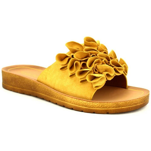 Cendriyon Sandales Jaune Chaussures Femme for Sandales et Nu-pieds Couleur Jaune 4 Cendriyon Sandales Jaune Chaussures Femme for Sandales et Nu-pieds Couleur Jaune – Image 2