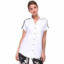 Cendriyon Tuniques Blanc Vêtements Femme for Tops / Blouses Couleur Blanc