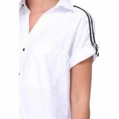 Cendriyon Tuniques Blanc Vêtements Femme for Tops / Blouses Couleur Blanc -Cendriyon Soldes Boutique 8376863 500 C