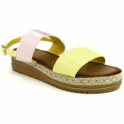 Cendriyon Compensées Jaune Chaussures Femme for Espadrilles Couleur Jaune