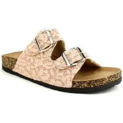 Cendriyon Sandales Rose Chaussures Femme for Sandales et Nu-pieds Couleur Rose