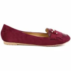 Cendriyon Ballerines Bordeaux Chaussures Femme for Ballerines / Babies Couleur Bordeaux