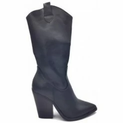 Cendriyon Bottes Noir Chaussures Femme for Bottes Couleur Noir