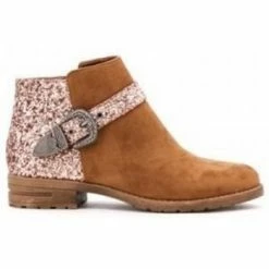 Cendriyon Bottines Caramel Chaussures Femme for Bottines / Boots Couleur Caramel