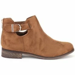 Cendriyon Bottines Caramel Chaussures Femme for Bottines / Boots Couleur Caramel