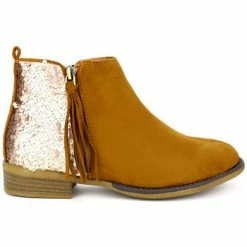 Cendriyon Bottines Caramel Chaussures Femme for Bottines / Boots Couleur Caramel